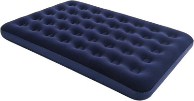 Elex Flocked Air Bed Waterproof Indoor Outdoor Rapid Inflate Deflate Airbed Mattress Double from B&Q