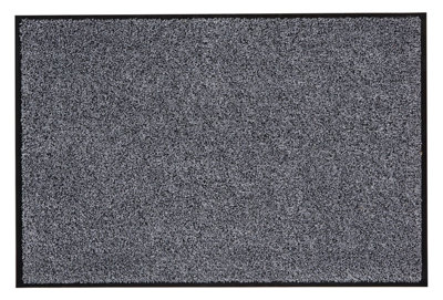 Washamat Anthracite Plain Rectangular Heavy Duty Barrier Mat90Cm X 60Cm from B&Q