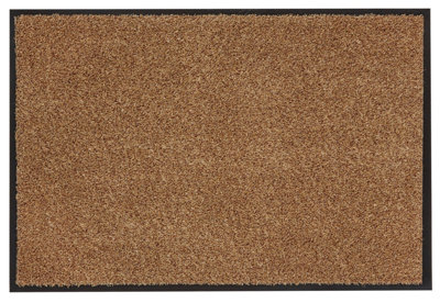 Washamat Caramel Plain Heavy Duty Barrier Mat90Cm X 60Cm from B&Q