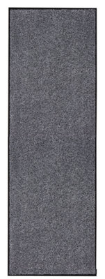 Washamat Black Plain Heavy Duty Barrier Mat180Cm X 60Cm from B&Q