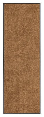 Washamat Caramel Brown Plain Rectangular Heavy Duty Barrier Mat180Cm X 60Cm from B&Q