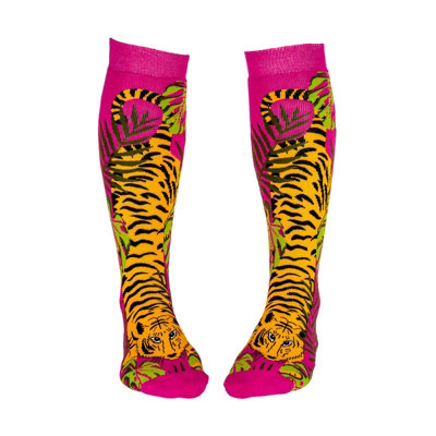 Squelch Adult Wellie Socks One Size Tiger from B&Q