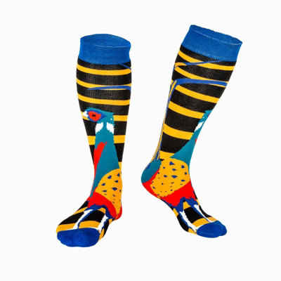 Squelch Adult Wellie Socks One Size Pheasant from B&Q