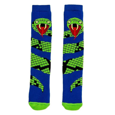 B&Q Squelch Childs Wellie Socks 6-8Yrs Snakes