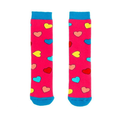 Squelch Childs Wellie Socks 3-6Yrs Hearts from B&Q