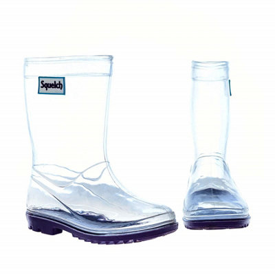 Squelch Children's Transparent Wellie Boots from B&Q