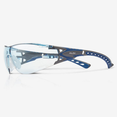 Riley Blue Stream Evo Anti Fog Safety Glasses With Tint Lens Small