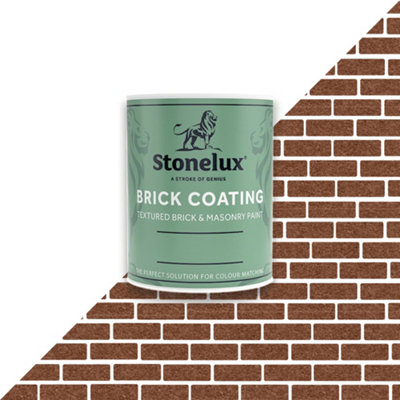B&Q -  Brick CoatingBrick Effect PaintDark Red1 Litre