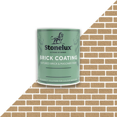 B&Q -  Brick CoatingBrick Effect PaintDark Buff1 Litre