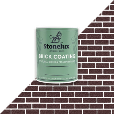 B&Q -  Brick CoatingBrick Effect PaintPurple1 Litre