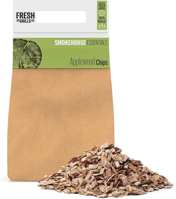 B&Q -  Smokehouse Essentials Wood Chips 0.7Kg -Applewood
