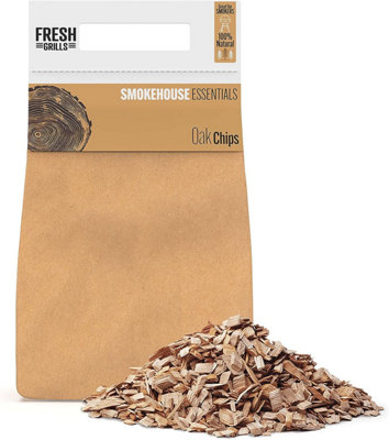 B&Q -  Smokehouse Essentials Wood Chips 0.7Kg -Oak