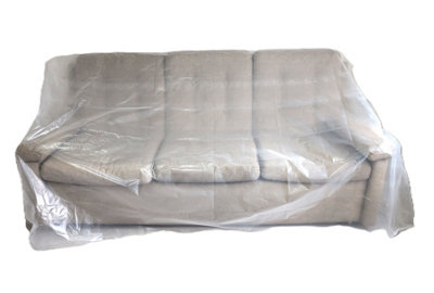 Sunrise Packaging 1 X Heavy Duty Large Four Seater Sofa CoverReusable Dust Cover Furniture Protection from B&Q
