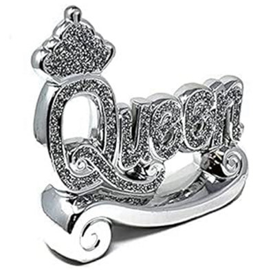 B&Q Crushed Diamond Queen Letter Blocks Sight Ornament