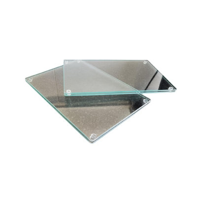 DEENZ 2 X Clear Glass Worktop Saver Kitchen Chopping Board 20X30 from B&Q