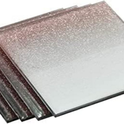 Deenz Gradient Rose Gold Coasters 10X10Cm & Placemats 20X29Cm Stylish Design Elegant For Kitchen Table from B&Q