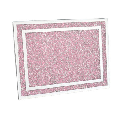 DEENZ Pink Crushed Diamond Worktop Saver Kitchen Chopping Board 30X40 from B&Q