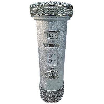 Crushed Crystal Diamond Royal Letter Box Ornament from B&Q