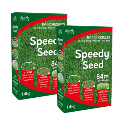 Pronto Seed Grass Seed 2.8Kg Premium Quality 168M2 Coverage For OverseedingFast Growing & Hard Wearing LawnSeed Defra Approved from B&Q