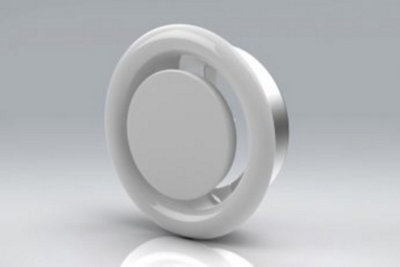 Mould Stop 125mm (5") White Metal Extract / Exhaust Air Valve from B&Q