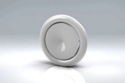 Mould Stop 125mm (5") White Metal Supply Air Valve from B&Q
