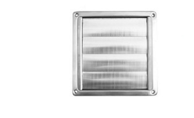 Mould Stop Stainless Steel 125mm 5" Gravity Flap Vent. Perfect For Intermittent Fans from B&Q