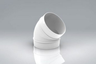 Mould Stop Verplas 100mm 45 Degree Elbow. from B&Q
