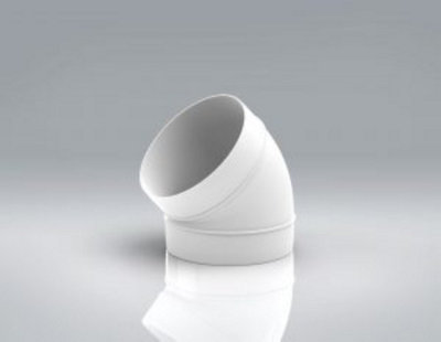 Mould Stop Verplas 125mm 45 Degree Bend Rigid from B&Q