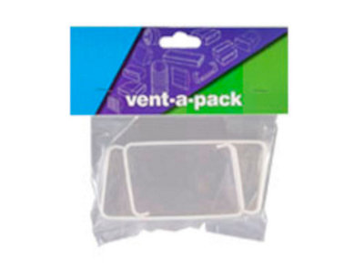 Mould Stop 110mm X 54mm Vent-A-Pack Flat Channel Clip (2 Per Pack) from B&Q
