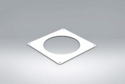 Mould Stop 125mm Rigid Ducting Round Wall Plate from B&Q