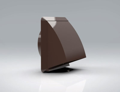 Mould Stop Brown 125mm Cowl With Gravity Flap from B&Q