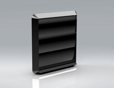 Mould Stop 125mm External Black Gravity Outlet (5" Spigot) from B&Q