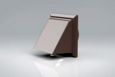 Mould Stop 150mm Brown Cowl With Gravity Flap from B&Q