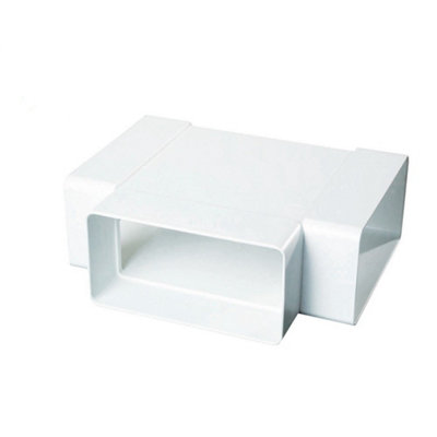 Mould Stop 204mm X 60mm Ducting Equal T Piece from B&Q