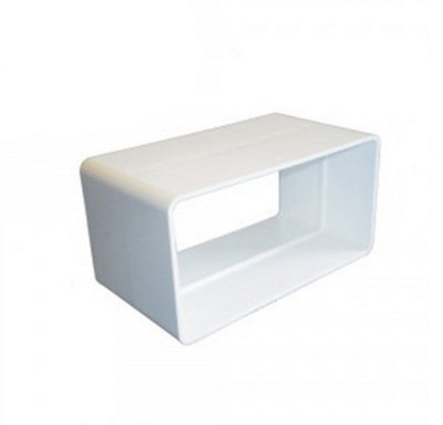 Mould Stop 204mm X 60mm Flat Channel Ducting Connector from B&Q