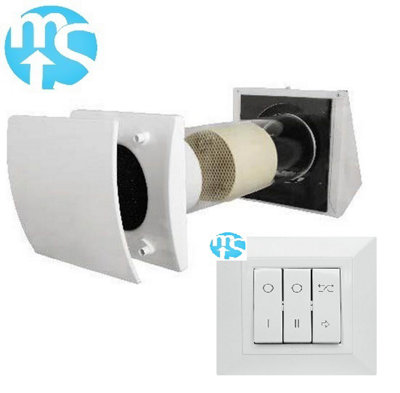 Mould Stop Elta Flux Hr 150 (6") Single Room Heat Recovery With Optional Remote Switch from B&Q