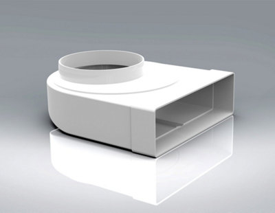 Mould Stop 204mm X 60mm Ducting 125mm Fan Plenum from B&Q