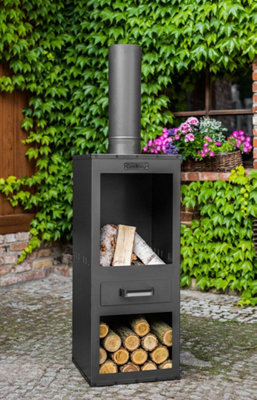 Norfolk Leisure Cook King Rosa Steel Garden Stove from B&Q