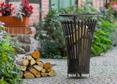 Norfolk Leisure Cook King Flame Steel Fire Basket from B&Q