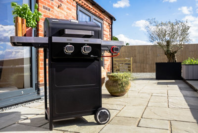 Norfolk Leisure Norfolk Grills Vista 2-Burner With Side Burner Grill & Bundle from B&Q