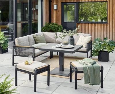 Norfolk Leisure Bellmount Mini Corner Set With Cushions from B&Q