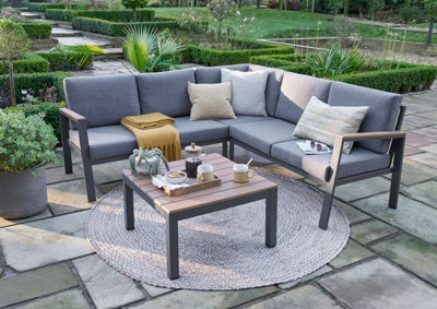 Norfolk Leisure Easton Mini Corner Set With Cushions from B&Q