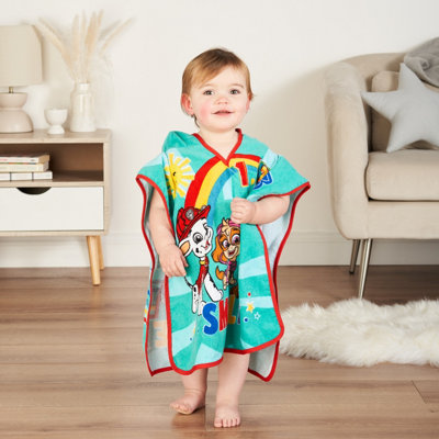 Tiny To Tots Paw Patrol Poncho Towel For Kids from B&Q