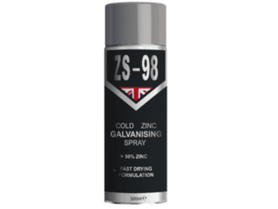 Zs-98 Cold Zinc Galvanising Spray Can PaintSilver 500Ml from B&Q