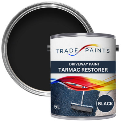 Trade Paints Tarmac & Driveway Restorer Paint Black 5L from B&Q