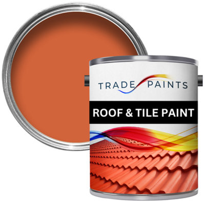 Trade Paints Roof & Tile Paint Terracotta 5L from B&Q