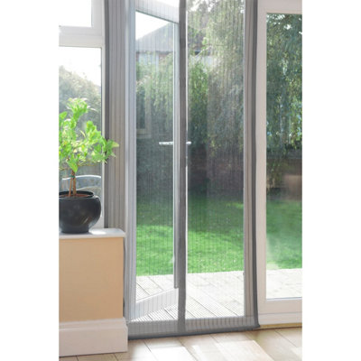 B&Q -  Grey Magnetic Anti Insect Door Screen Curtain