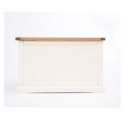 B&Q -  Consenza Off White Blanket Box Ottoman