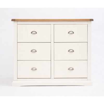 B&Q -  Cosenza 6 Drawer Chest Of Drawers Chrome Cup Handle