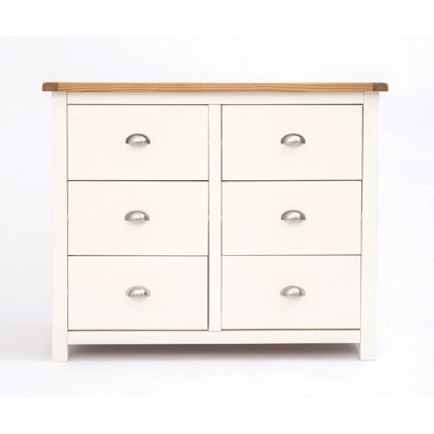 B&Q -  Lovere 6 Drawer Chest Of Drawers Chrome Cup Handle